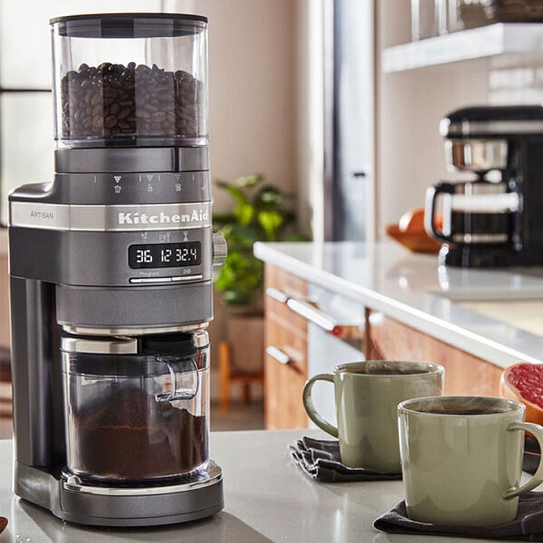 Кофемолка KitchenAid Artisan 5KCG8433EMS серебряный медальон