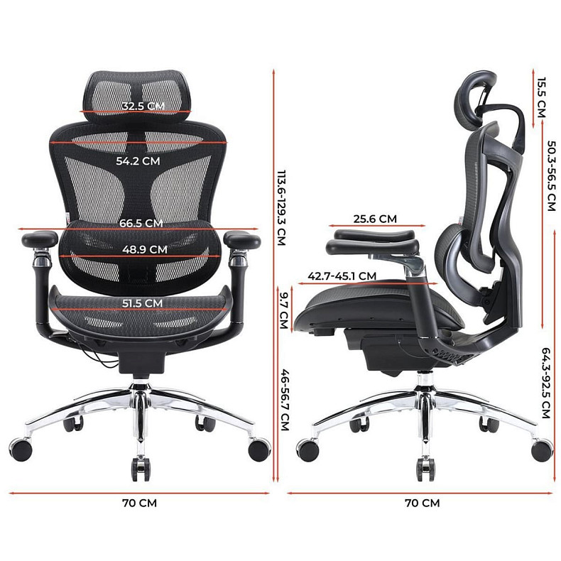 Крісло офісне Sihoo DORO C300 Pro Mesh Black