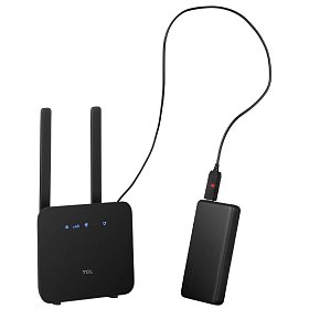 Wi-Fi Роутер TCL LINKHUB 4G LTE Wi-Fi (HH42CV2)+Powerbank 15000мАгод+USB кабель 5V-12V
