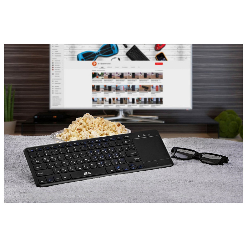 Клавиатура 2E KT100 WL Ukr Black (2E-KT100WB_UA)