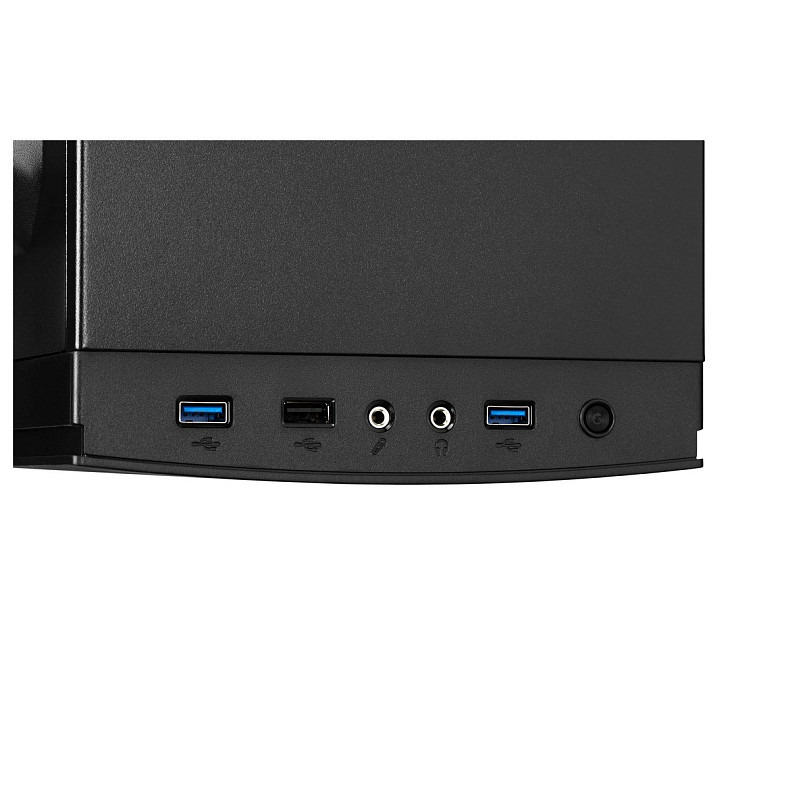 Корпус 2E Alfa G650, без БЖ, 2xUSB3.0, 1xUSB2.0, 1х120mm, Perforated Side, ATX, чорний