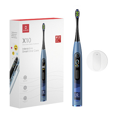 Зубная щетка электрическая умная Oclean X10 Electric Toothbrush Blue - Повреждена упаковка
