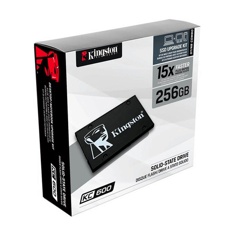 SSD диск Kingston KC600 256GB 2.5" SATAIII 3D TLC (SKC600/256G)