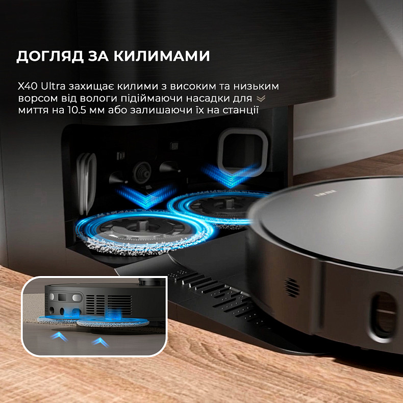 Робот-пылесос моющий Dreame Bot X40 Ultra Black