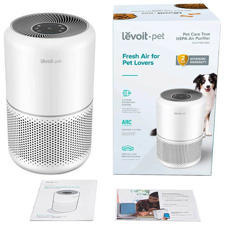 Очищувач повітря Levoit Air Purifier Core P350 Pet Care White (HEAPAPLVNEU0035)