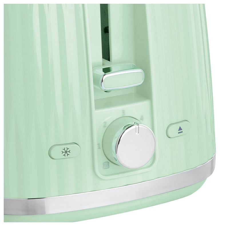 Тостер  Russell Hobbs Eden 800Вт, пластик, підігрів,разморозка, фісташковий