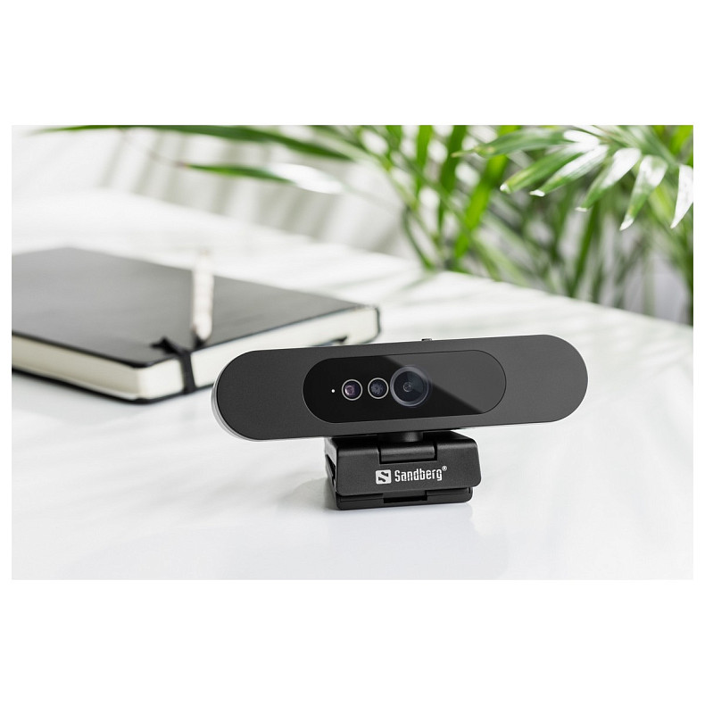 Веб-камера Sandberg Face-ID 2 HD 1080p Windows Hello USB-C/USB2.0