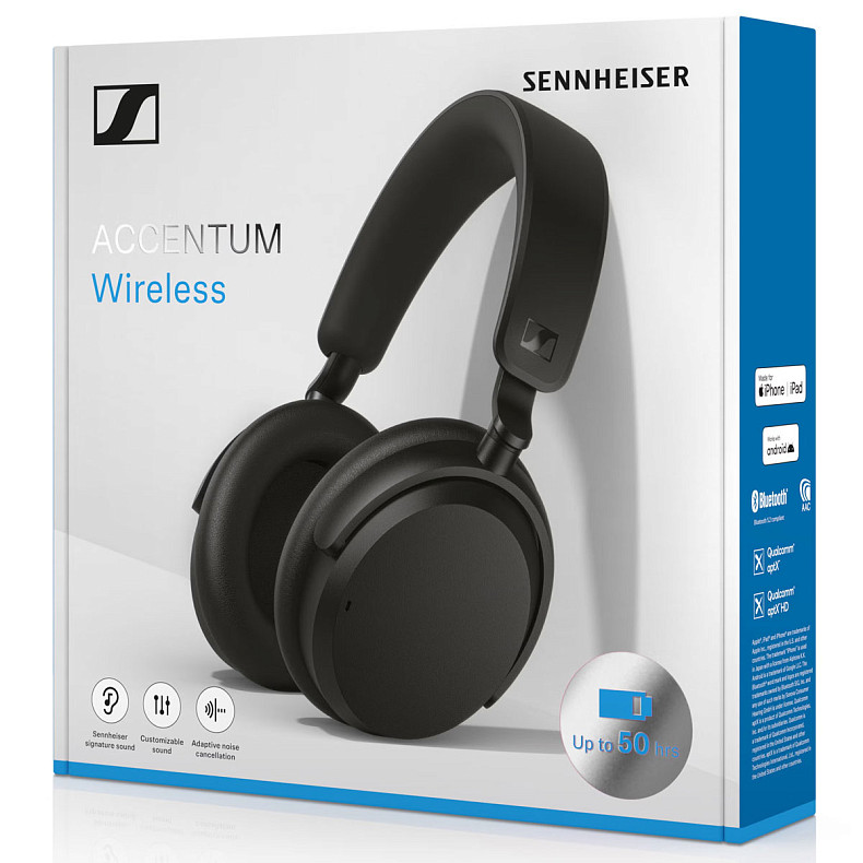 Навушники SENNHEISER ACCENTUM Wireless Чорні