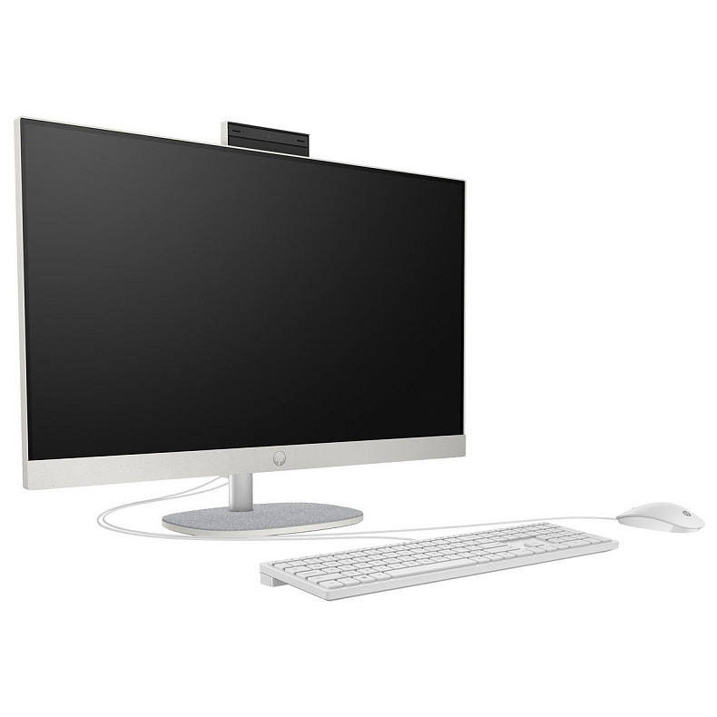 Моноблок 27" HP 27-cr0068ua AiO i3-1315U, 16Gb, SSD512Gb, WiFi, Cam, K&M, DOS, Shell White