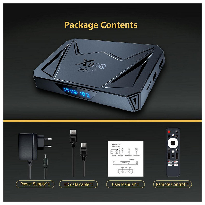 Медиаплеер X96Q Pro Plus 2/16