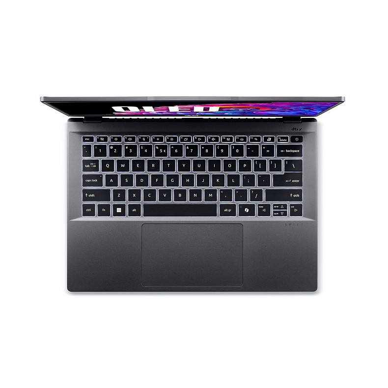 Ноутбук Acer Swift Go 14 SFG14-63 14" 2.8K OLED, AMD R7-8845HS, 32GB, F1TB, UMA, Lin, серый
