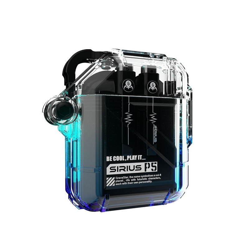 Наушники Gravastar Sirius P5 Transparent Blue (GRAVASTARP5_XTAL_BLU_V2)