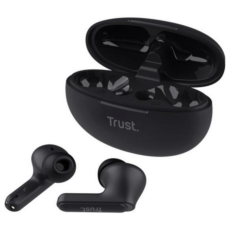 Наушники Trust Yavi Earbuds BT 5.3, ENC, SBC, Mic, Черный