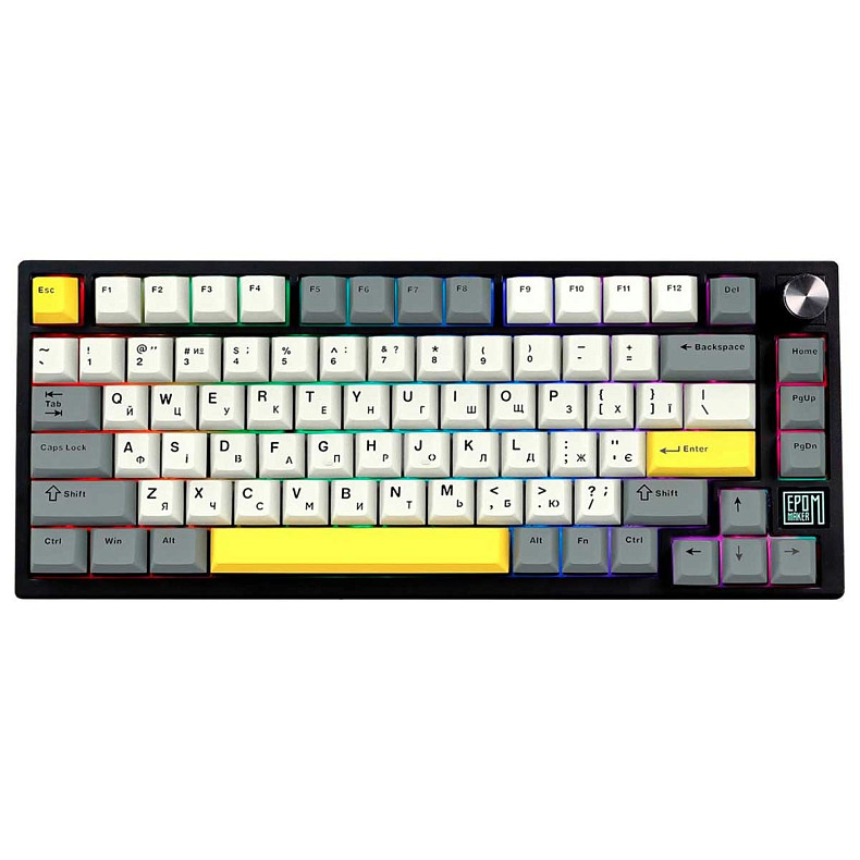 Клавиатура EPOMAKER TH80 SE Budgerigar V2 Black (TH80-SE-B-BV2)