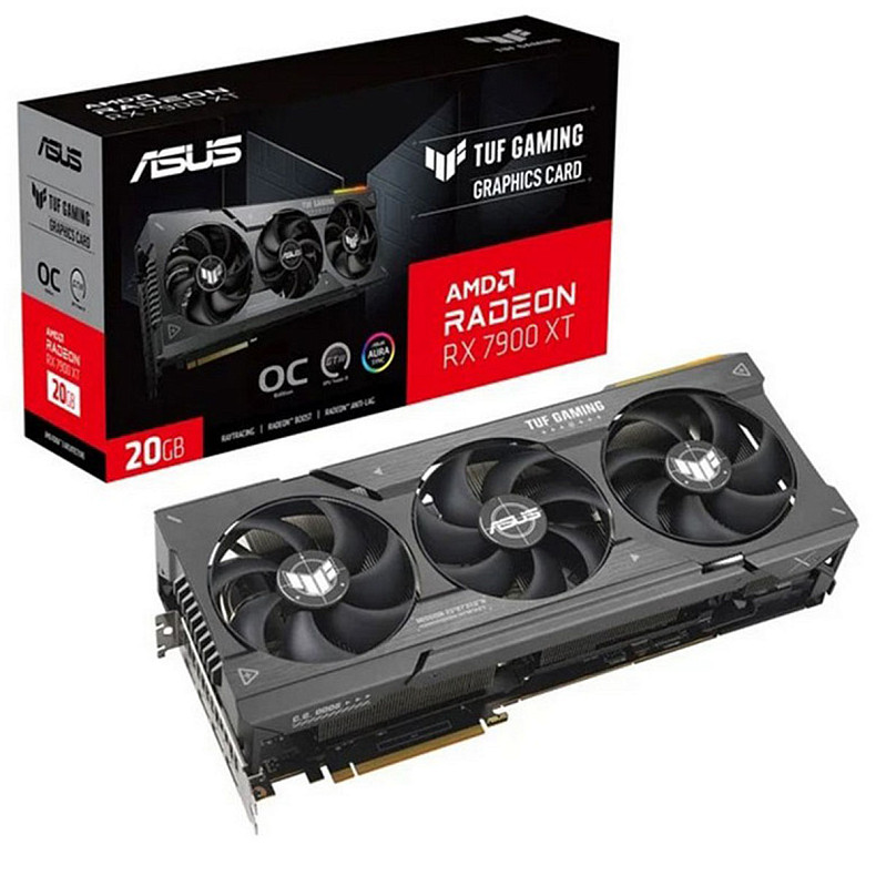 Вiдеокарта ASUS Radeon RX 7900 XT 20GB GDDR6 TUF OC TUF-RX7900XT-O20G-GAMING (90YV0IV1-M0NA00)