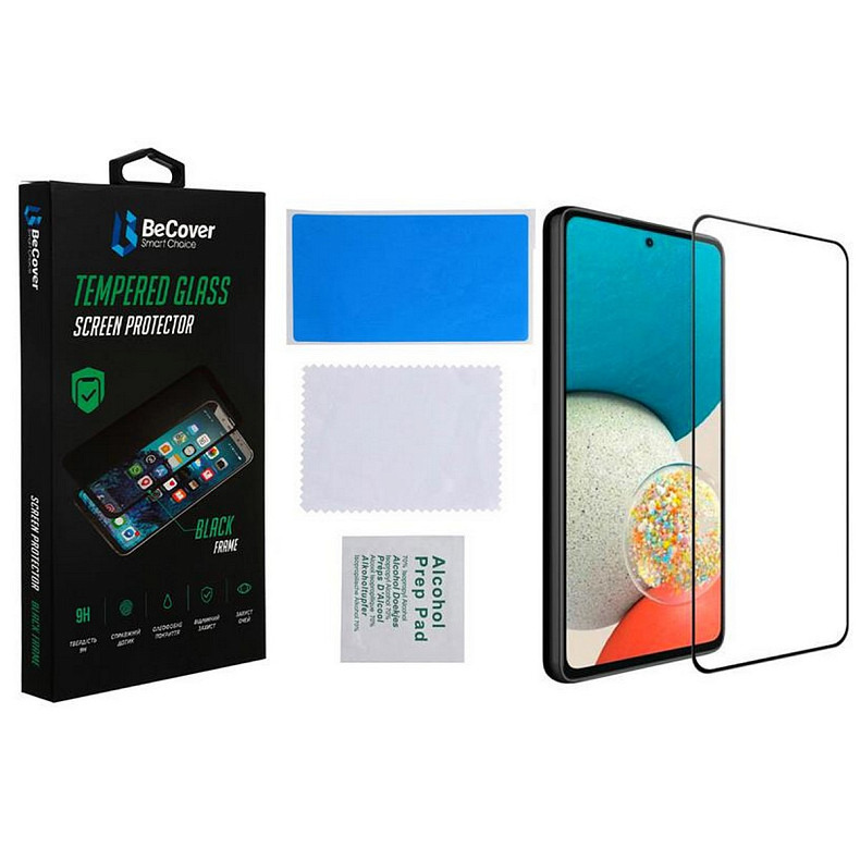 Защитное стекло BeCover для Samsung Galaxy A53 SM-A536 Black (707322)