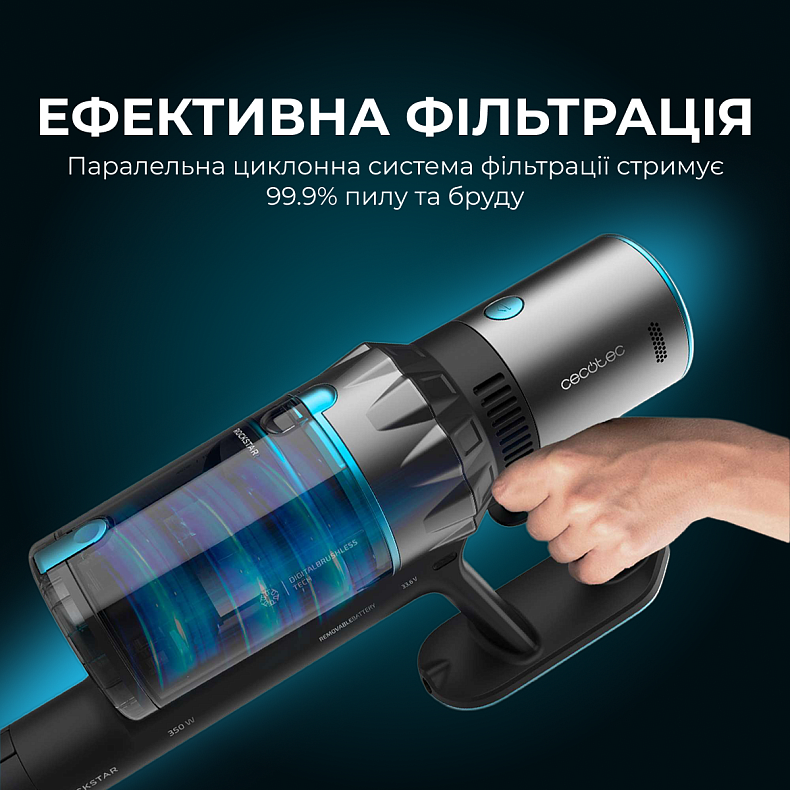 Бездротовий пилосос Cecotec Conga Rockstar 3500 Storm Pet Flex
