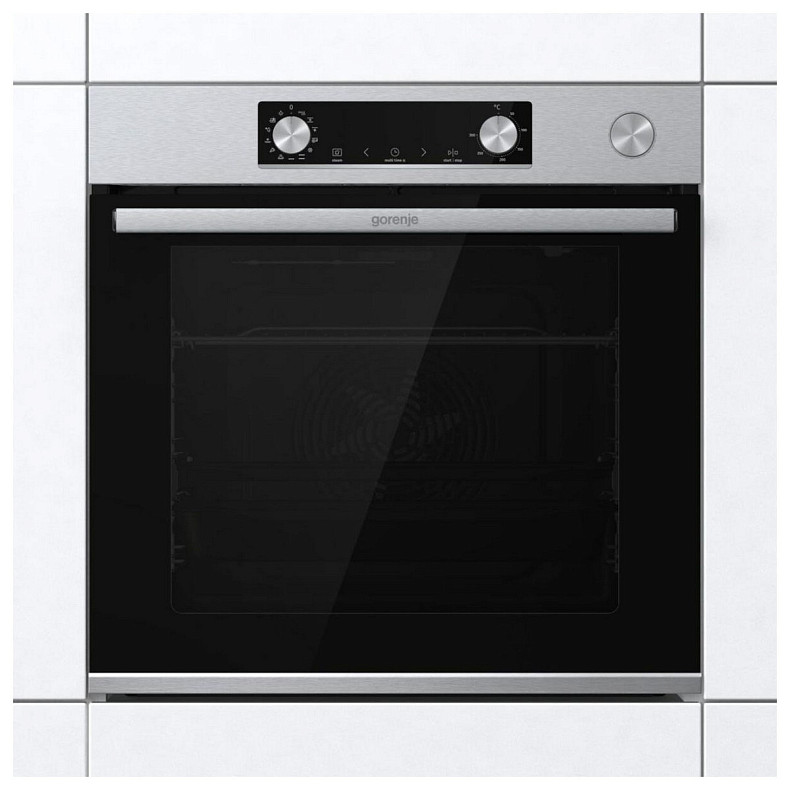 Духовой шкаф Gorenje электрический, 77л, A+, пар, дисплей, нерж.