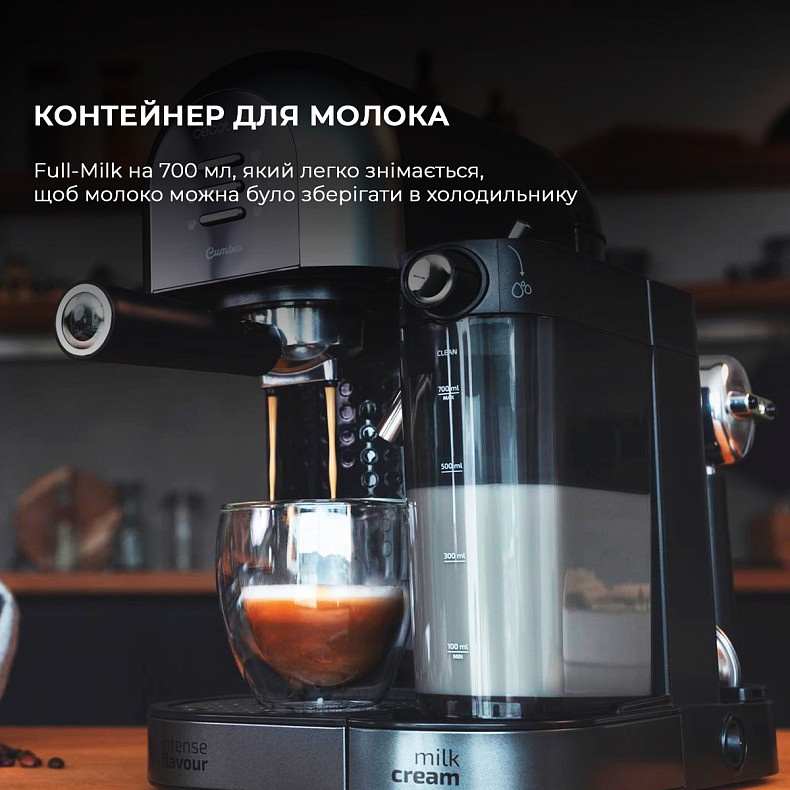 Кофеварка рожковая/капсульная CECOTEC Power Instant-ccino 20 Chic Serie Nera