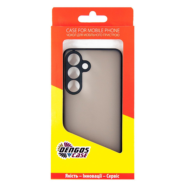 Чохол-накладка Dengos Matt для Samsung Galaxy S24 SM-S921 Black (DG-TPU-MATT-146)