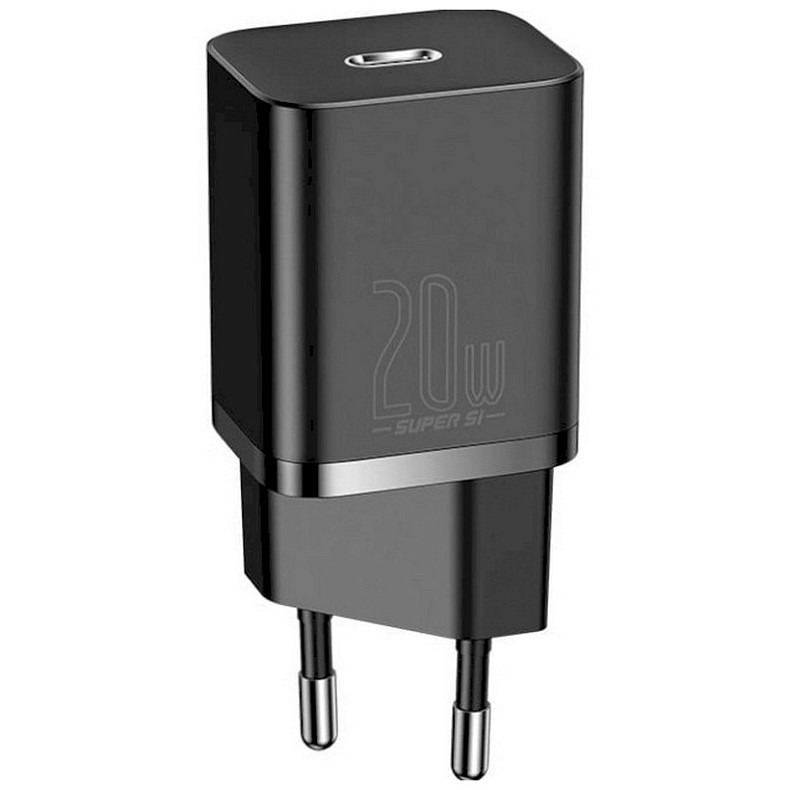 Мережевий зарядний пристрій Baseus Super Si Quick Charger 20W Sets Black (CCSUP-B01)