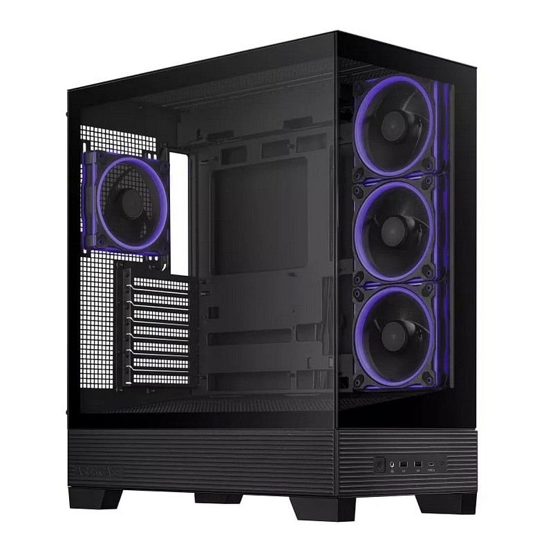 Корпус Asus A31 Black Black Tempered Glass без БП (90DC00R0-B19000)