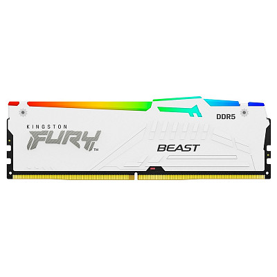 ОЗП Kingston DDR5 32GB 6000 FURY Beast RGB EXPO Білий