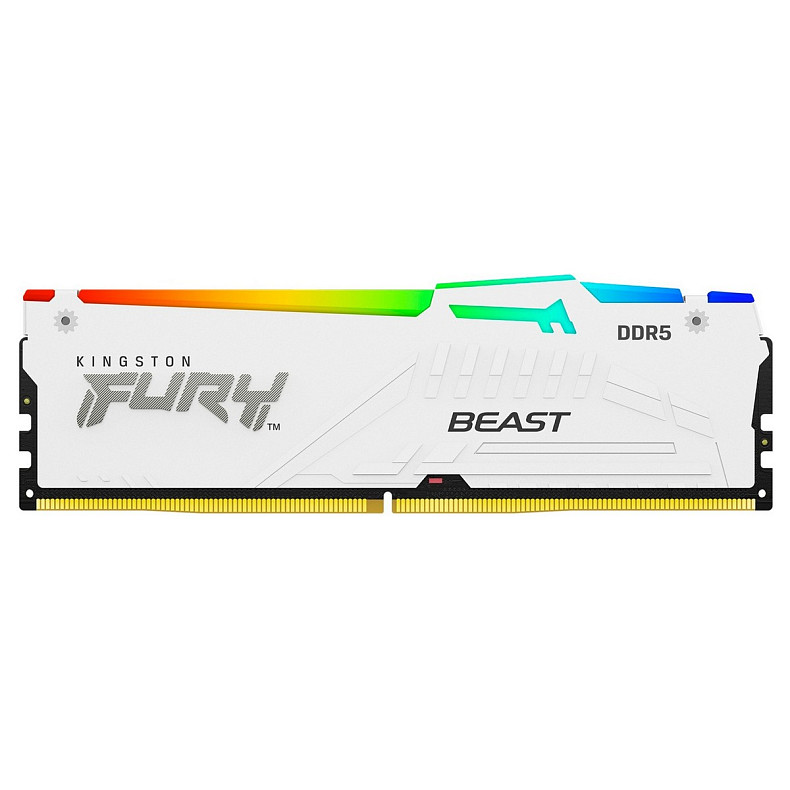 ОЗУ Kingston DDR5 32GB 6000 FURY Beast RGB EXPO Белый