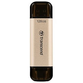 Накопичувач Transcend 128GB USB 3.2 Type-A + Type-C JetFlash 930 Black R420/W400MB/s