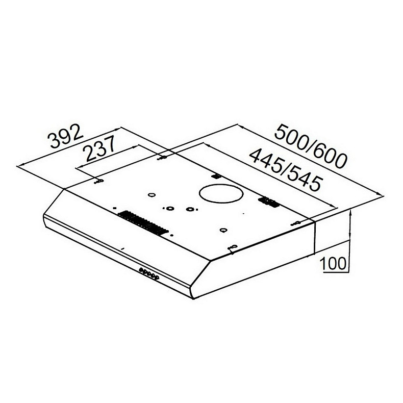 Витяжка PYRAMIDA UX 60 BR