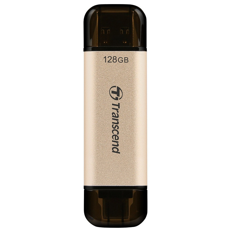 Накопичувач Transcend 128GB USB 3.2 Type-A + Type-C JetFlash 930 Black R420/W400MB/s