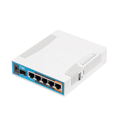 Wi-Fi Роутер Mikrotik hAP AC RB962UiGS-5HacT2HnT (AC, 720MHz/128Mb, 5x10/100/1000 Ethe