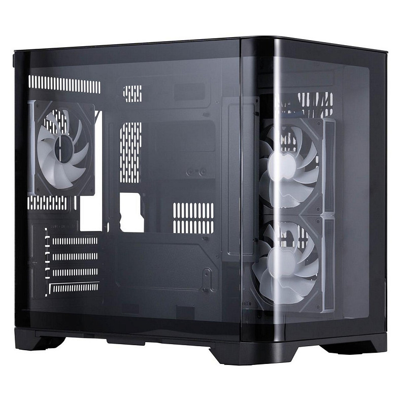 Корпус 1stPlayer UV5-BK-2FC7R-1FC7 Black без БП