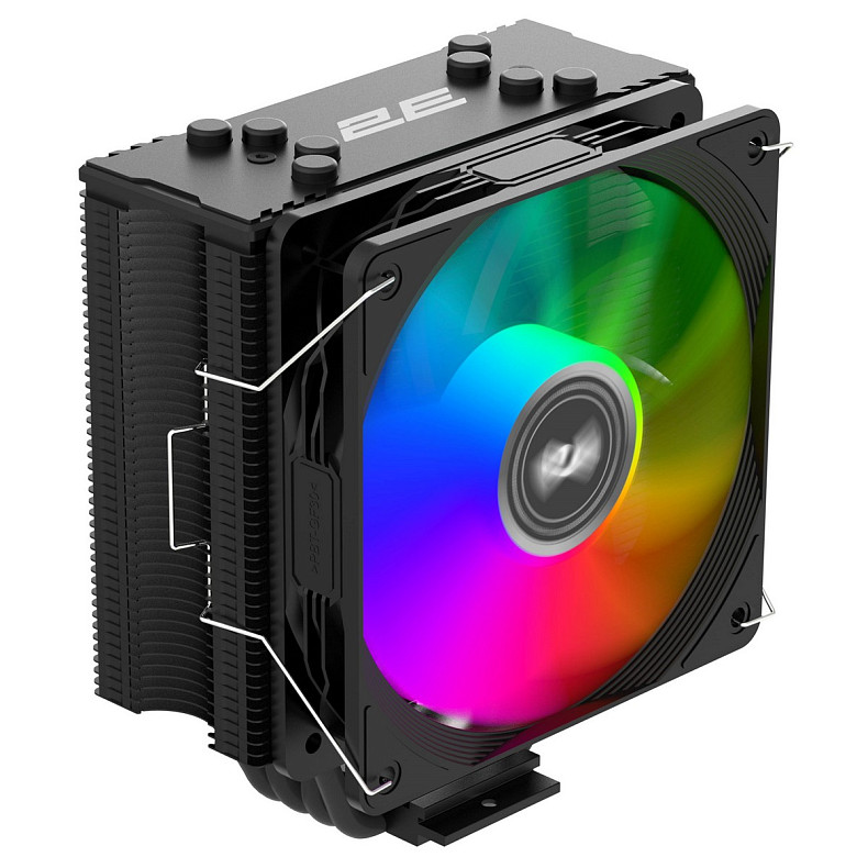 Процессорный кулер 2E GAMING Air Cool ACN120B-ARGB, LGA1700, 1200, 115x, 1366, AM5, AM4, AM3, AM3+