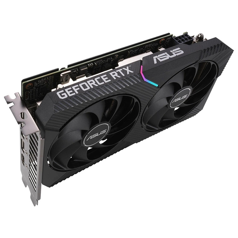 Відеокарта ASUS GeForce RTX 3060 12GB GDDR6 Dual OC V2 (DUAL-RTX3060-O12G-V2) (LHR)