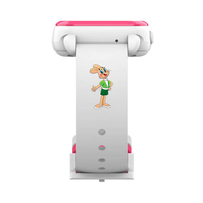 Детские смарт-часы с GPS Elari KidPhone Ну Погоди White - белые