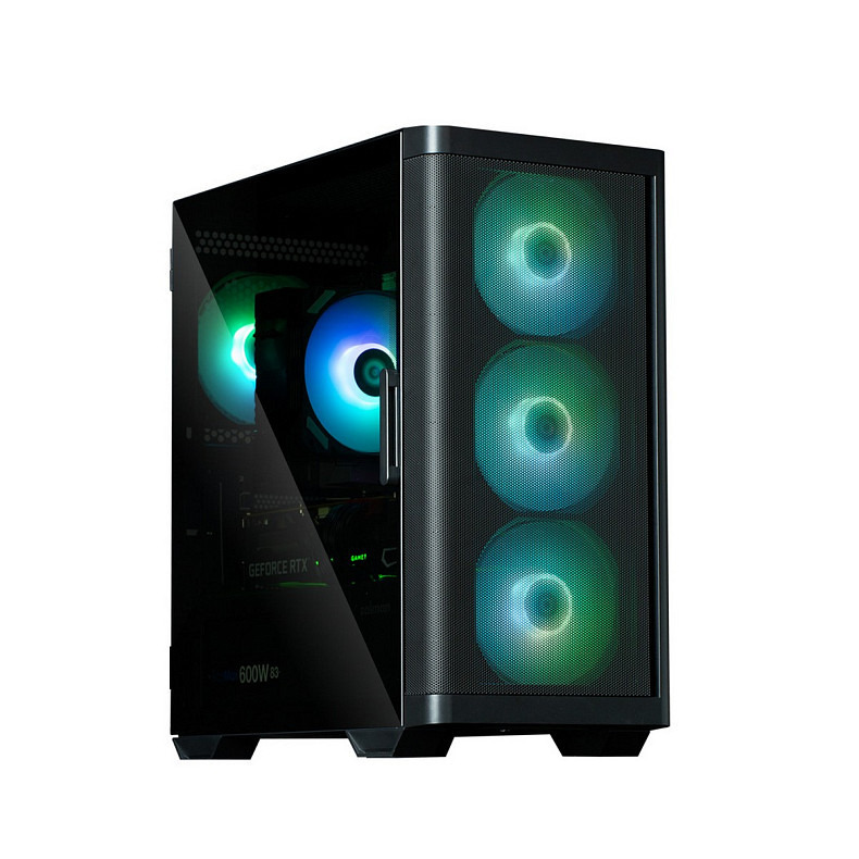 Корпус Zalman M4 без БЖ, 2xUSB3.0, 1xUSB2.0, 4x120мм ARGB, VGA 320мм, LCS ready, TG Side Window, black