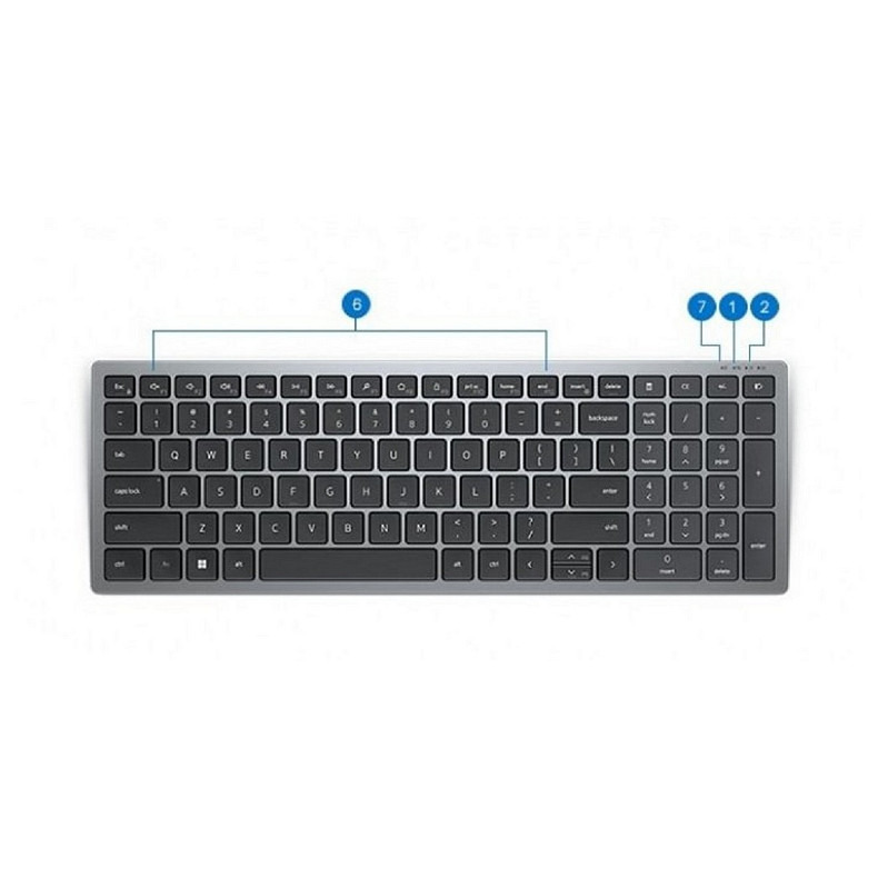 Клавіатура Dell Compact Multi-Device Wireless Keyboard - KB740