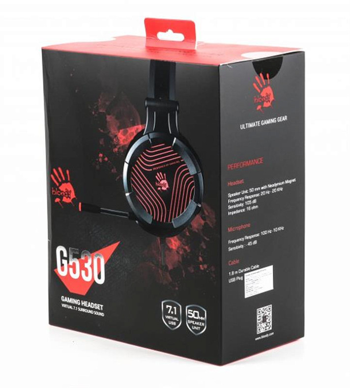 Гарнитура A4Tech Bloody G530 Gray