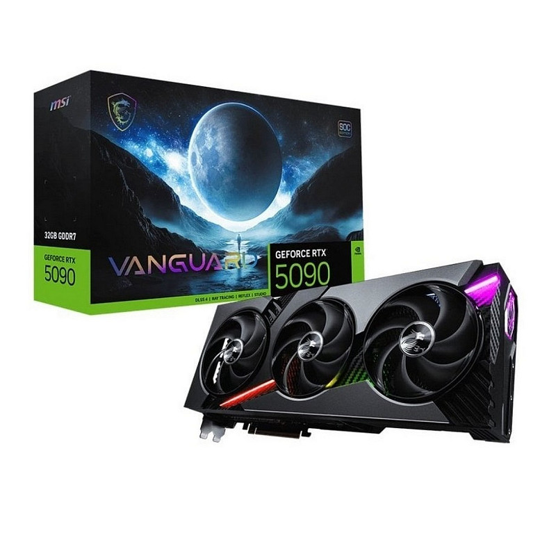 Видеокарта MSI Vanguard OC RTX 5090 32GB GDDR7 (GeForce RTX 5090 32G VANGUARD SOC)