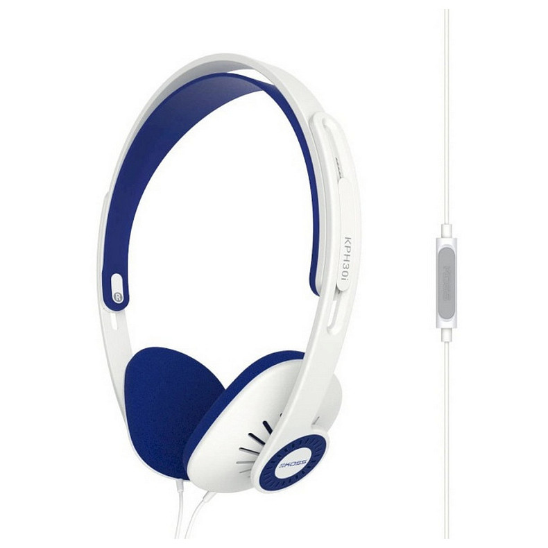 Навушники Koss KPH30iW On-Ear Mic White