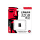 Карта памяти Kingston 32GB MicroSDHC UHS-I/U3 Class 10 Industrial (SDCIT2/32GBSP)