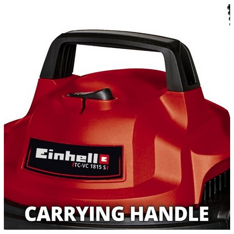 Пылесос профессиональный Einhell TC-VC 1815 S, 1250Вт, 180мБар, 15л, 4.6кг