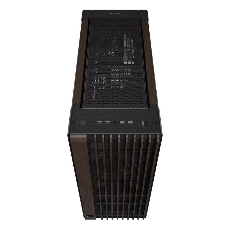 Корпус Asus ProArt PA602 Walnut Wood Metal Panel Modern Black (90DC00J0-B09040)