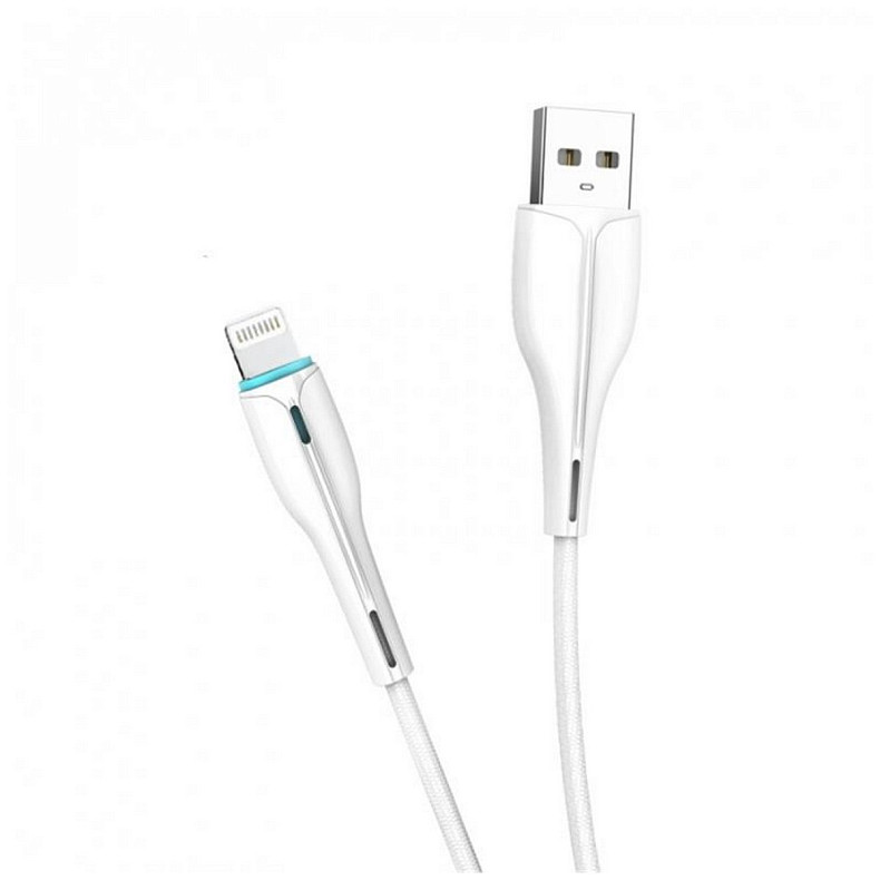 Кабель SkyDolphin S48L USB - Lightning 1м, White (USB-000423)