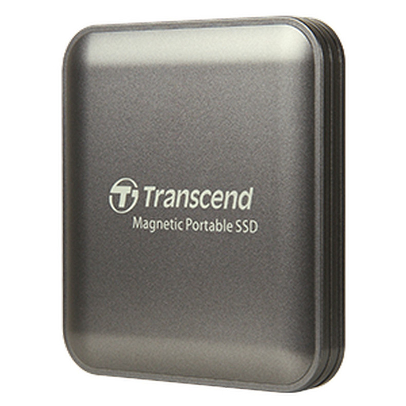 SSD зовнішній Transcend 2TB, ESD420C, USB 20Gbps, Type C, Magsafe, Iron Gray