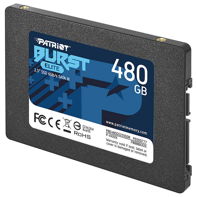 SSD диск Patriot Burst Elite 480GB 2.5" SATAIII TLC (PBE480GS25SSDR)