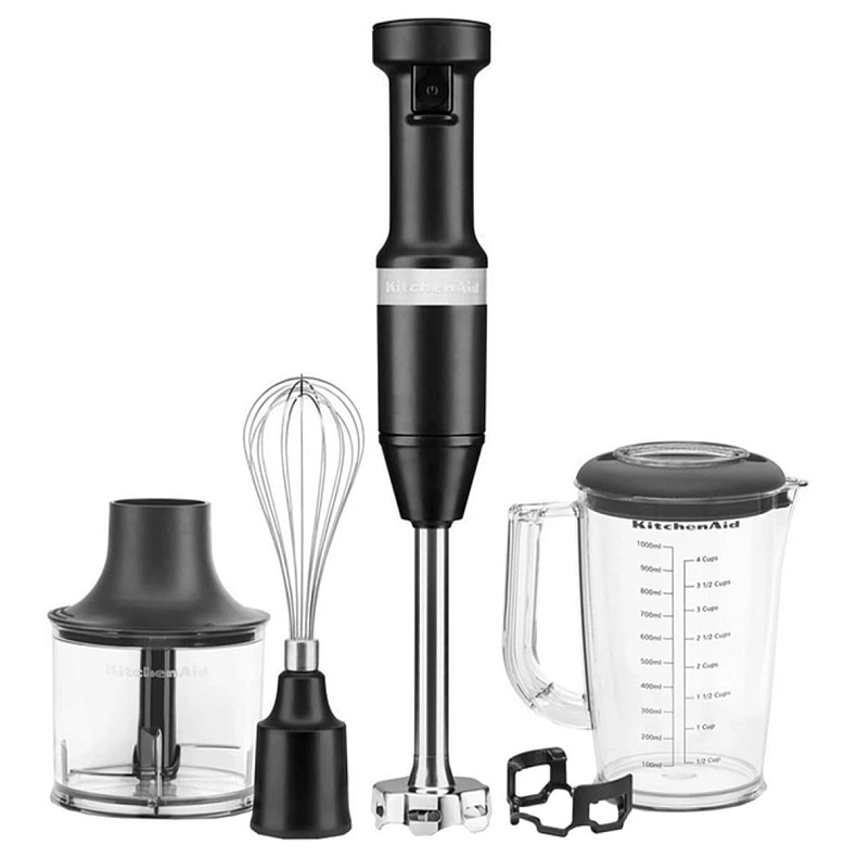 Блендер KitchenAid 5KHBV83EBM занурювальний з аксесуарами матовий чорний