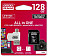 Карта памяти MicroSDXC 128GB UHS-I Class 10 Goodram + SD-adapter + OTG Card reader (M1A4-1280R12)