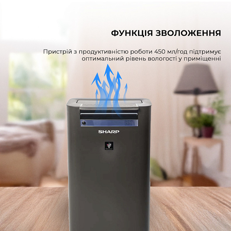 Воздухоочиститель с функцией увлажнения Sharp KC-G50EUH